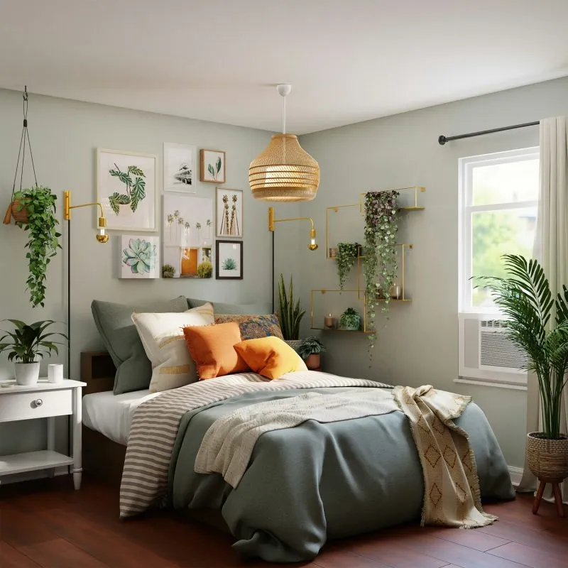 Bright, well-styled bedroom prepared for guests by Evolution Sustainability Property